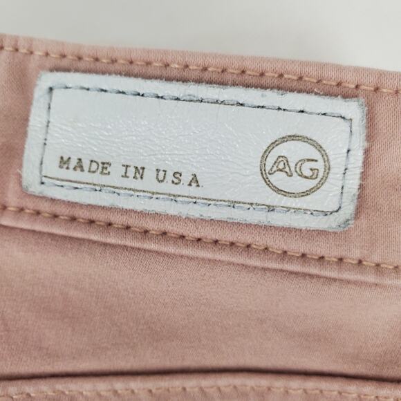 AG Adriano Goldschmied Y2K The Stilt Cigarette Leg Pants Blush Pink Size 26 - Picture 9 of 14